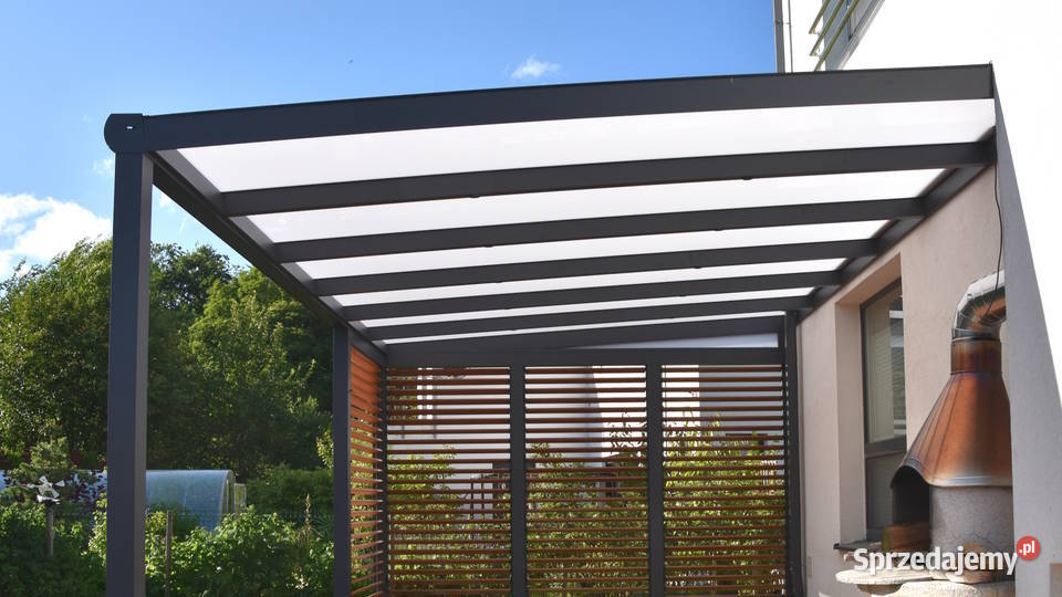 Zadaszenie tarasu ze szkła i aluminium Gniezno sprzedam