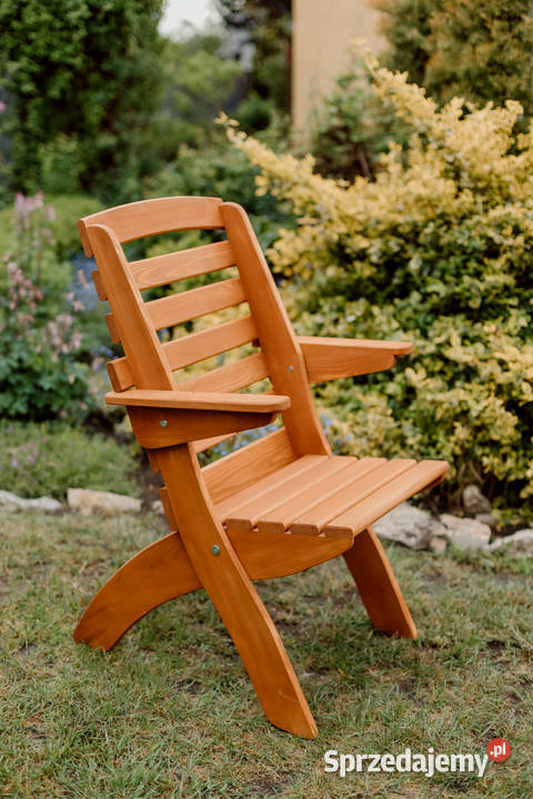 Krzesło ogrodowe drewniane składane typ X