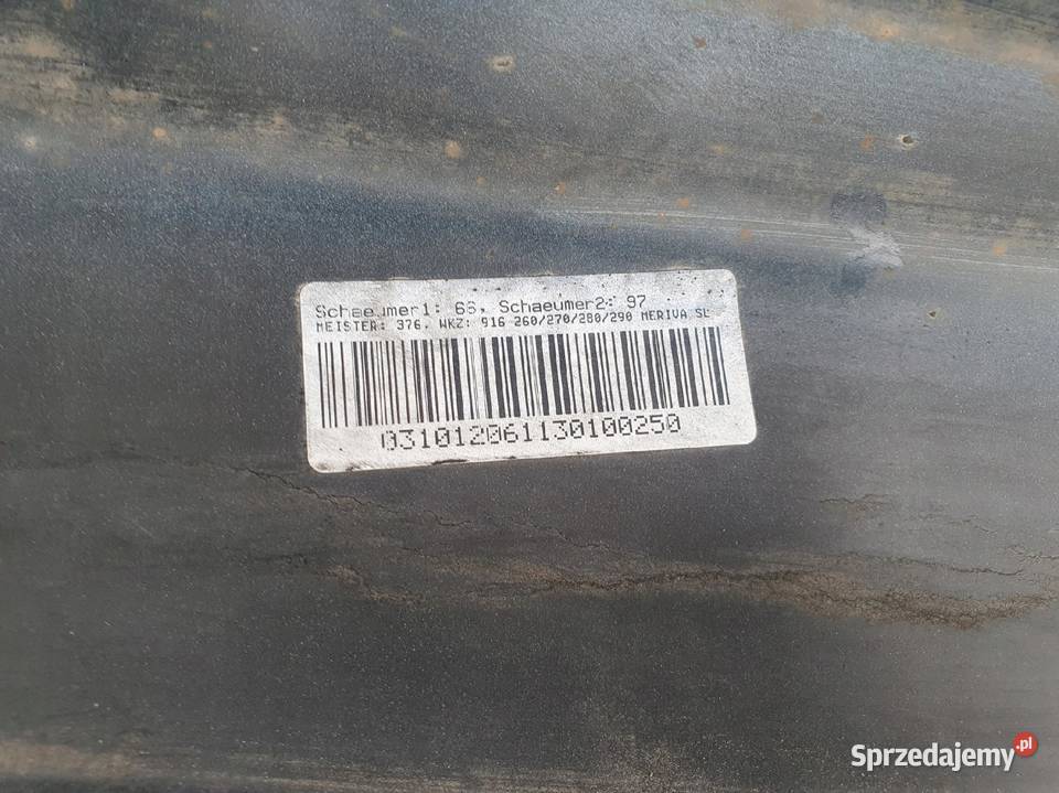 Opel Meriva A OPC LISTWA PROGOWA PRAWA próg osobowe