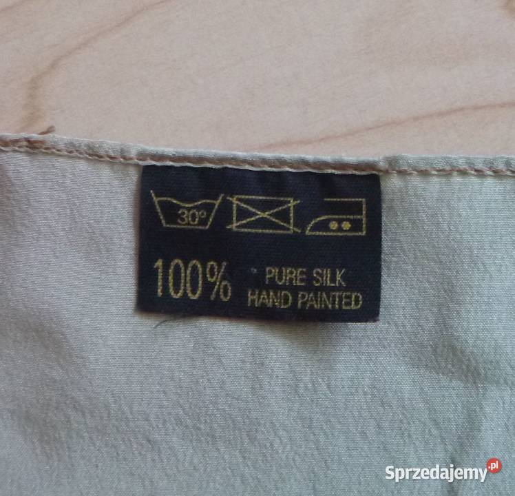 Jedwabna ręcznie malowana chusta mazowieckie Warszawa