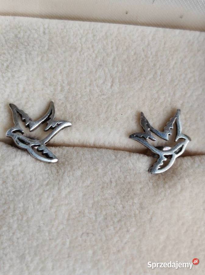 kolczyki biżuteria ptaszki jaskółki koliber świętokrzyskie Kielce
