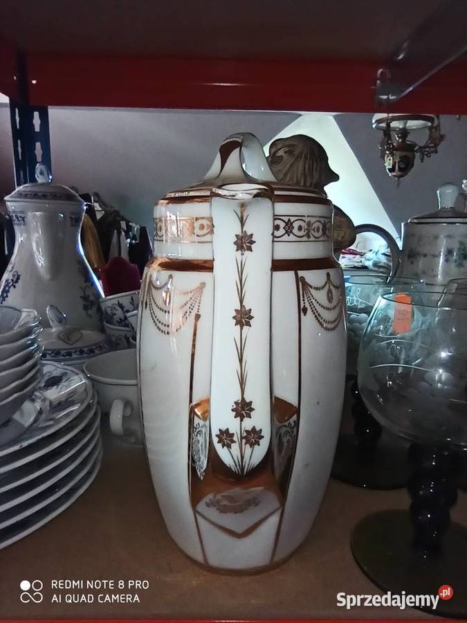 Złota pajęczynka Ręcznie zdobiony Dzbanek do