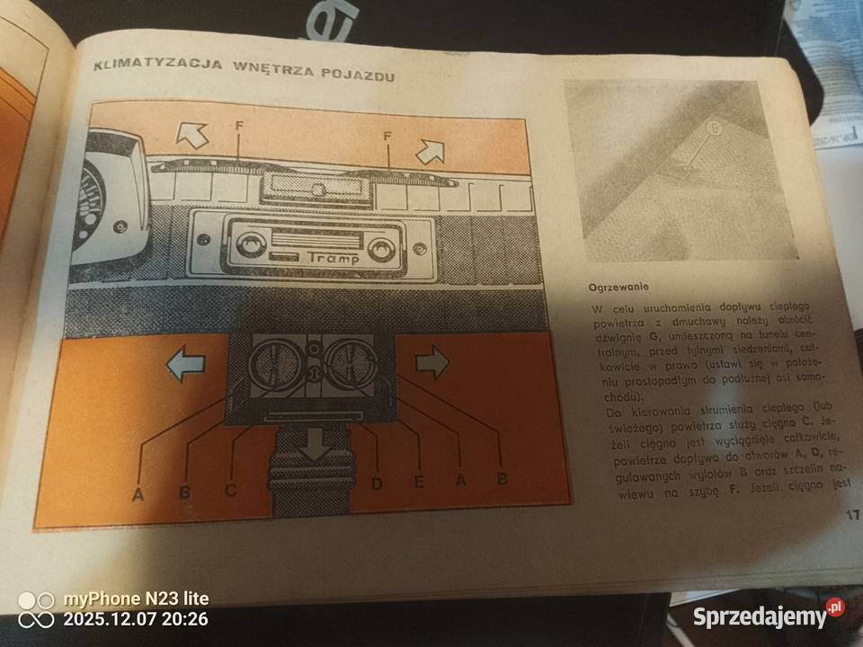 Polski Fiat 126p instrukcja obsługi 1976 Różnowo sprzedam