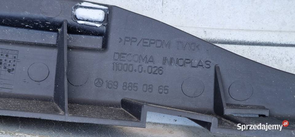 MERCEDES AKLASA W169 ŚLIZG MOCOWANIE HALOGENU Bieleń