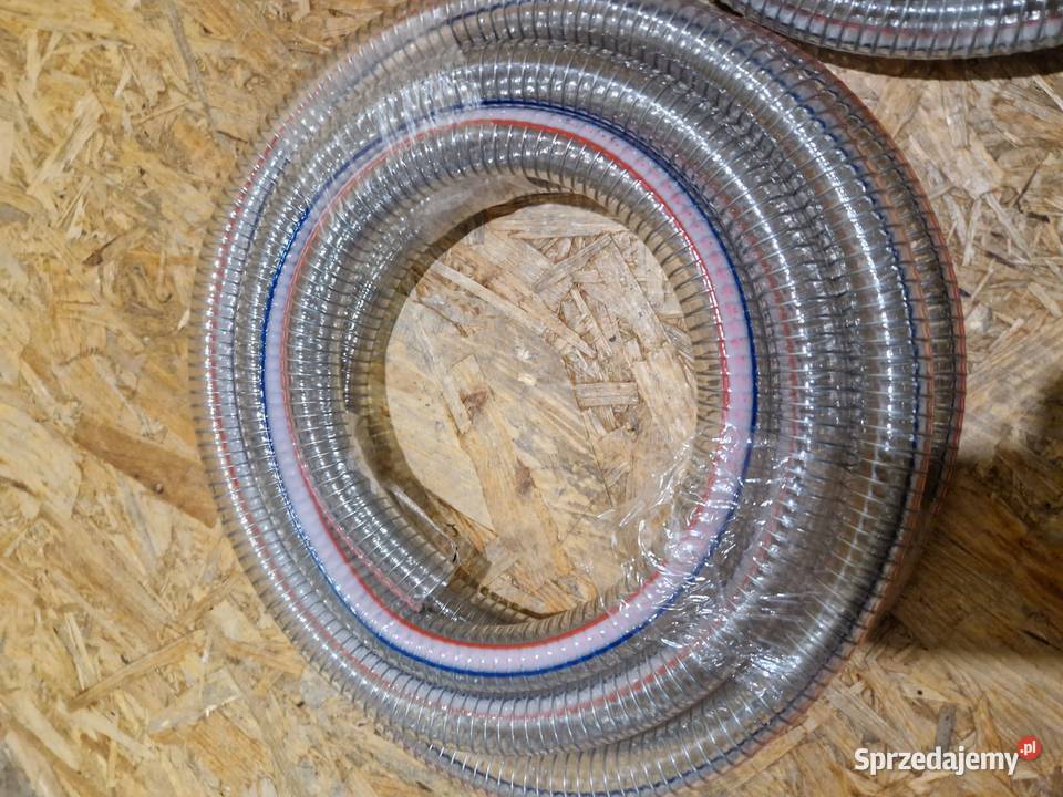 Wąż ssawny 1 cal 1 25 mm wzmacniany drutem 5m wielkopolskie Głogowa
