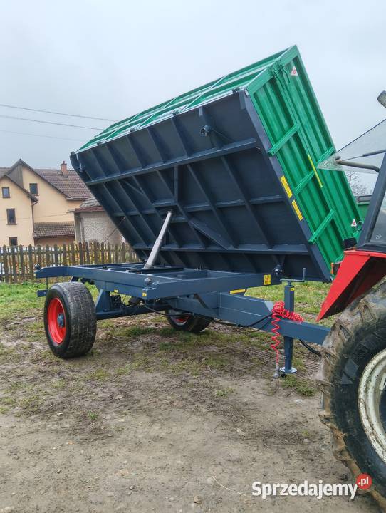 Przyczepa jednoosiowa wywrotka 8ton 3strony Wieprz