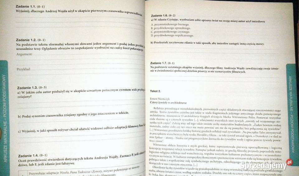 Teraz matura 2016 Język polski Marianna Gutowska Chełm