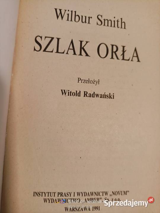 Smith książki Szlak orła księgarnia Praga Warszawa sprzedam