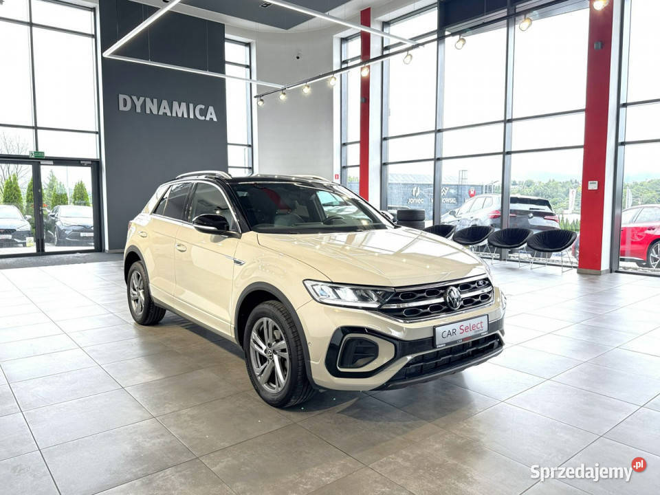 Volkswagen TRoc RLine 15TSI 150 DSG 2022 r salon relingi dachowe Myślenice