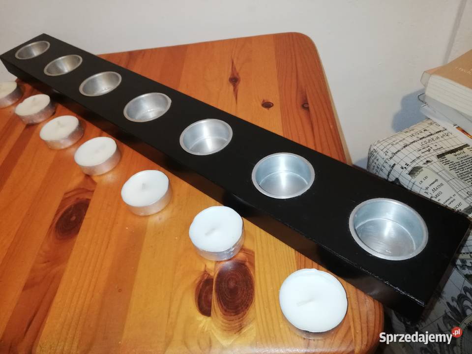 Świecznik stojak na 7 podgrzewaczynowe świece