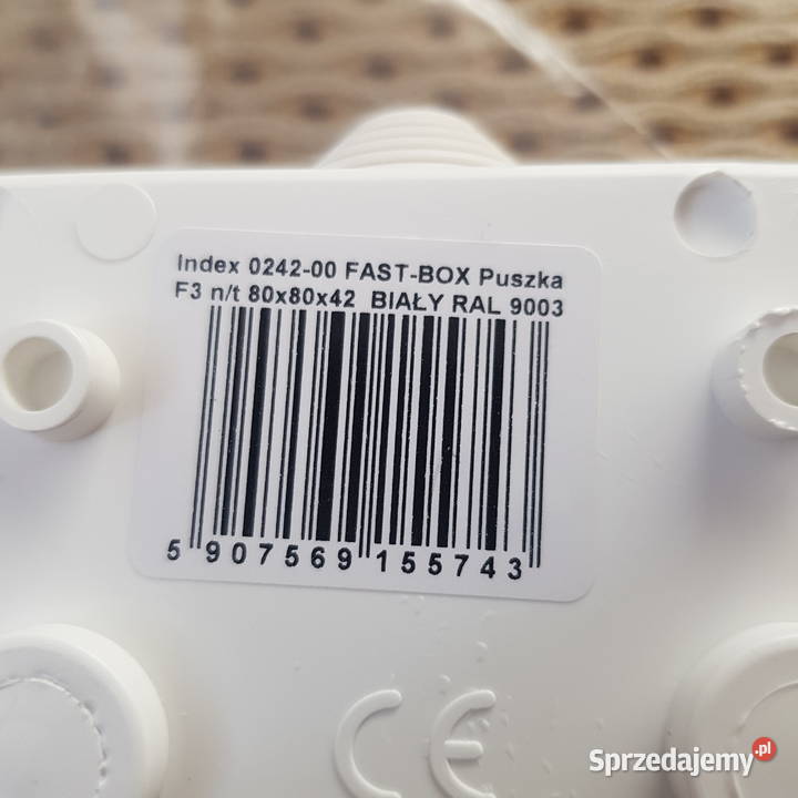 Puszka nt 80x80x42 IP55 biała FastBox F3 Lublin