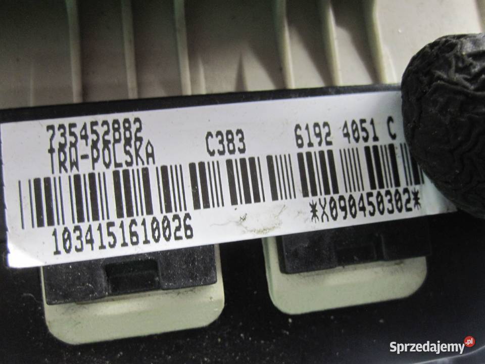 FIAT 500 09r AIRBAG poduszka kierowcy 619240516 Kielce