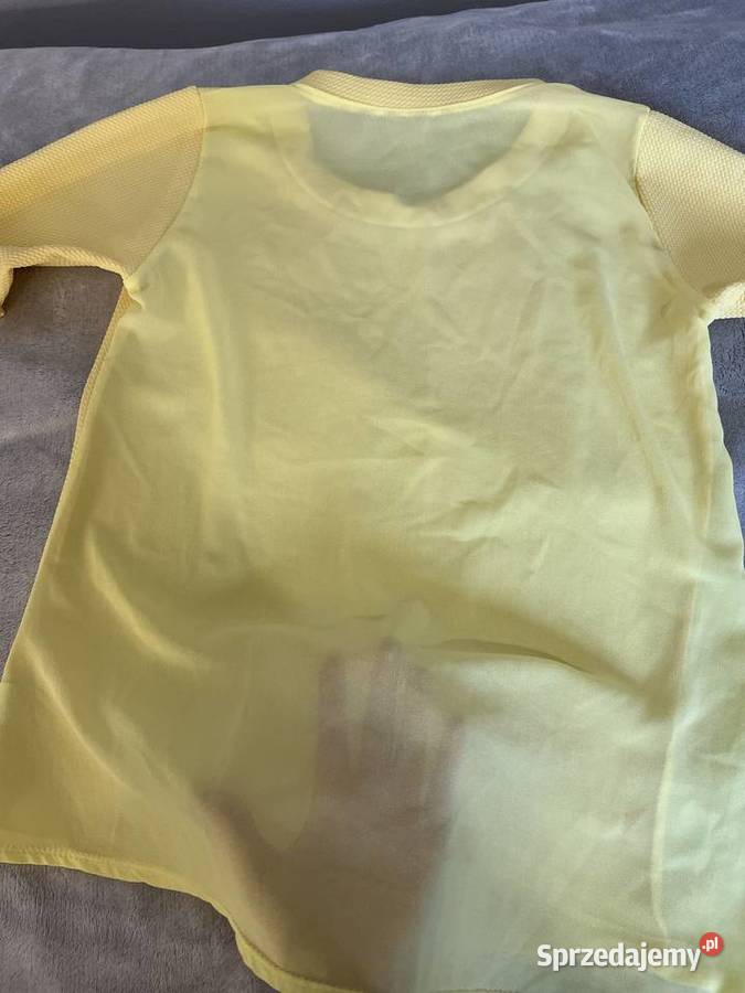 Bluzka koszulka żółta maślana z