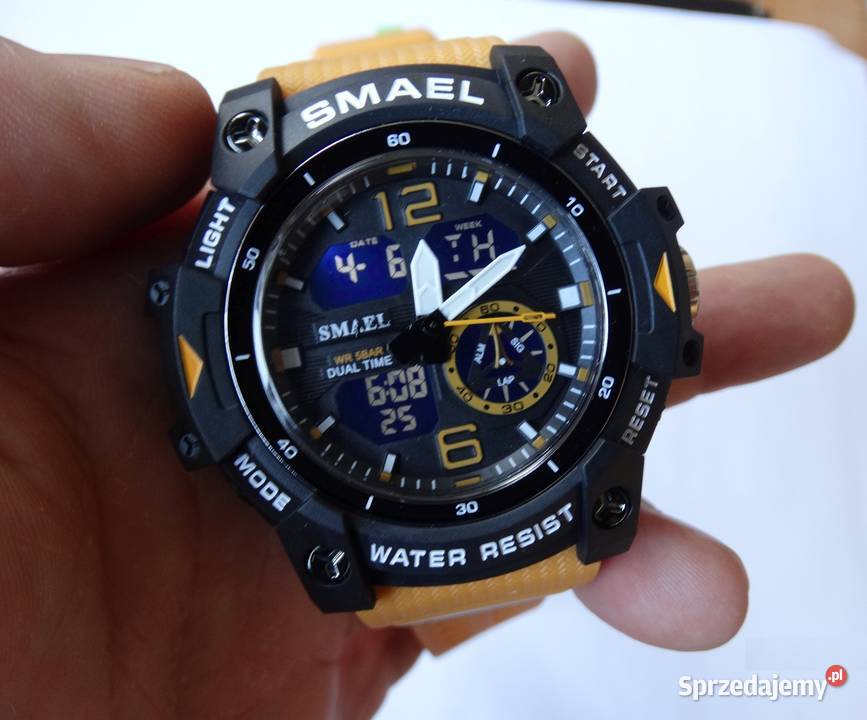 Militarny zegarek Smael sportowy pomarańczowy męskie Gorzów Wielkopolski