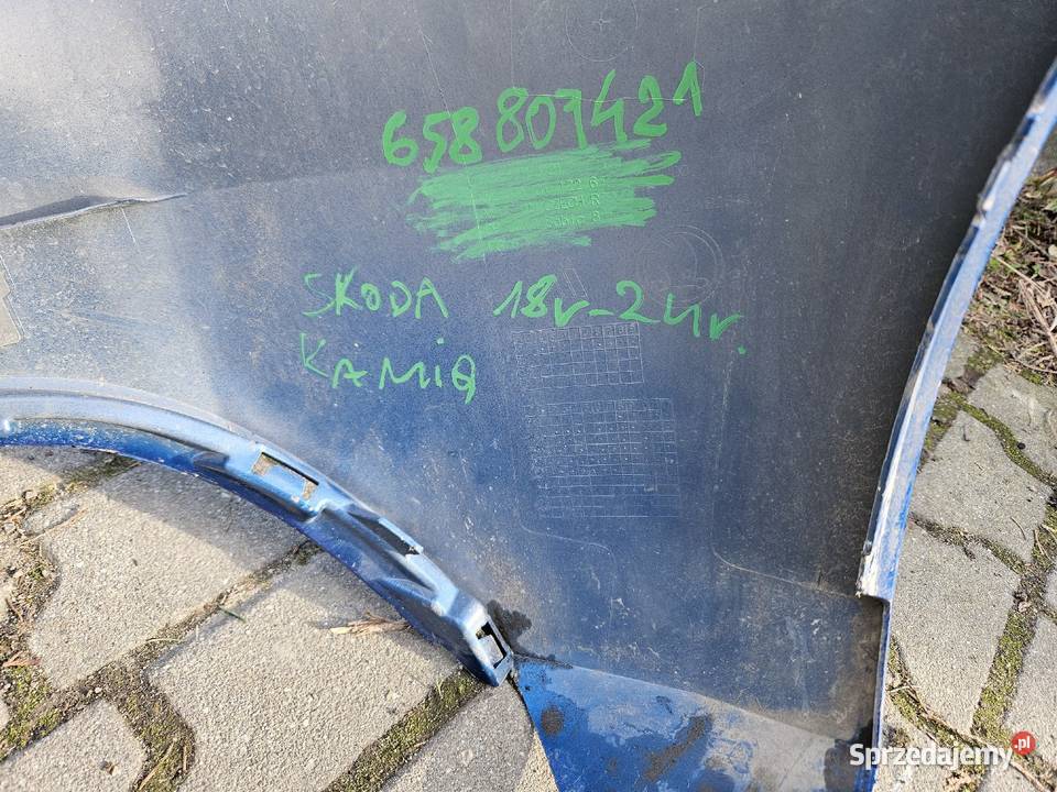 Zderzak tył Skoda Kamiq lekko uszkodzony Rok produkcji 2018 Skawina