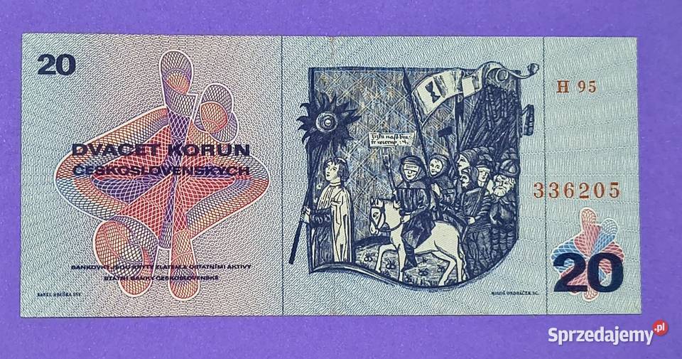 20 czechosłowackich koron z 1971 roku podkarpackie Rzeszów