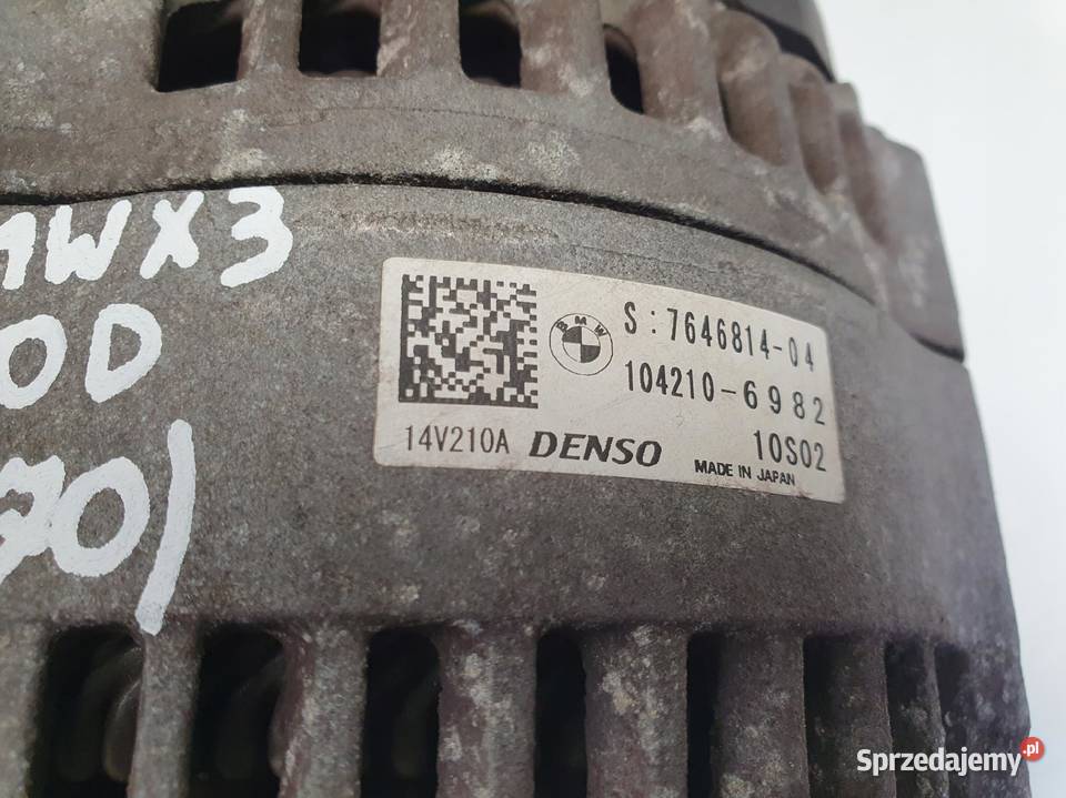 ALTERNATOR BMW F30 F31 20 D denso 7646814 210A Chełm