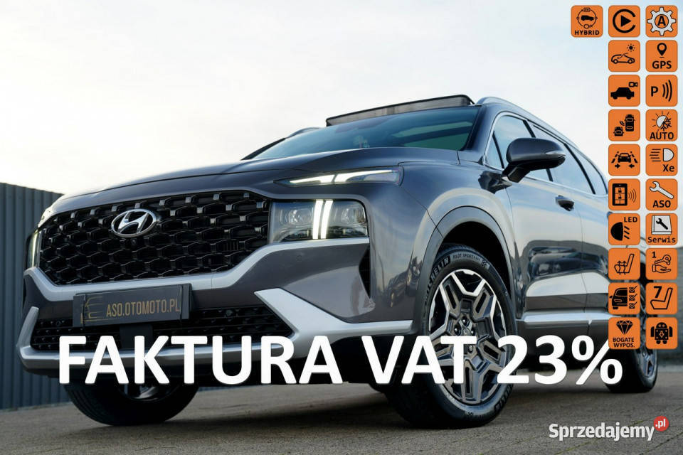Hyundai Santa Fe FUL LED panorama skóra kamery Otmuchów