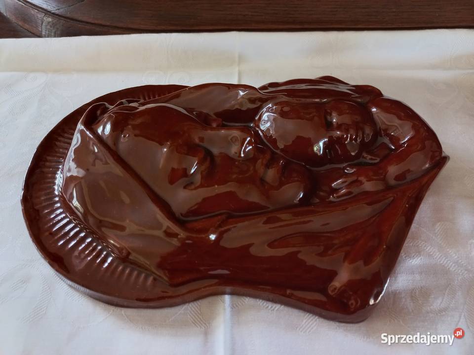 Matka boska z Dzieciątkiem Jezus ceramika do Porcelana i szkło Gryfino