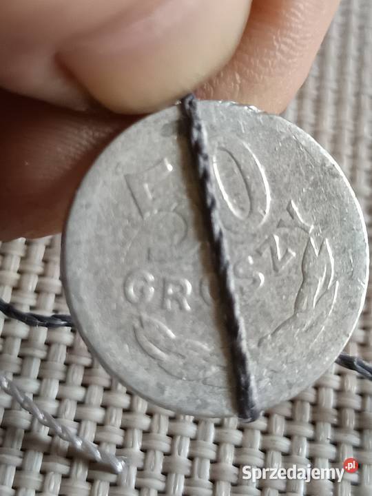 Sprzedam monetę 50 groszy 1949 skrętka lekka lubelskie Chełm