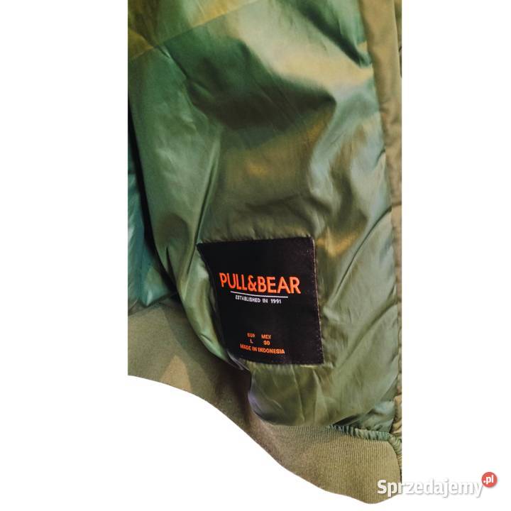 Kurtka bomberka PullBear oliwkowa rozmiar L