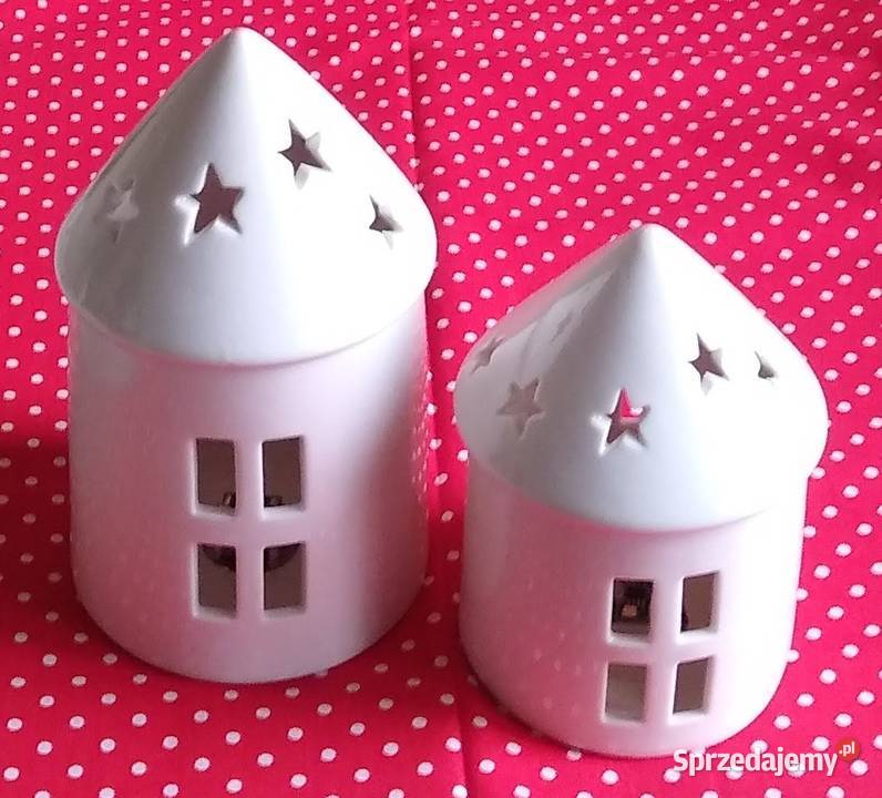 Domek Domki Led DEKO Ceramika Ozdoba Christmas