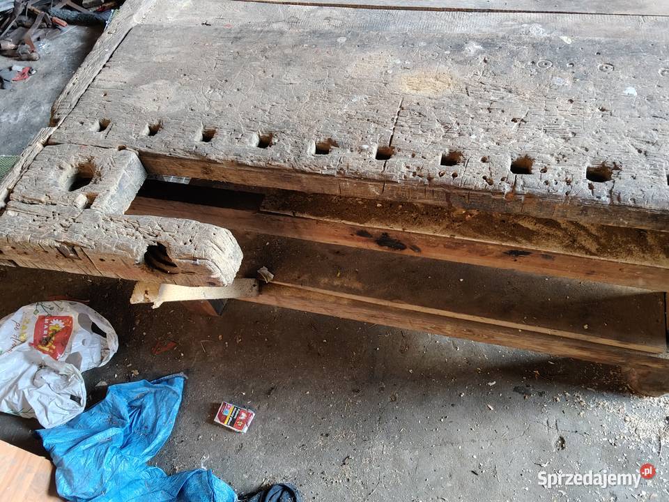 Zabytkowy stół stolarski wielkopolskie sprzedam