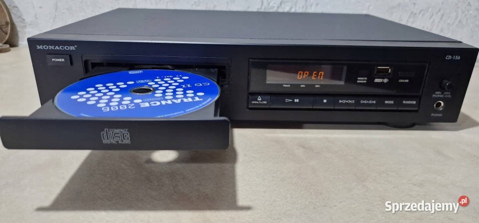 Monacor odtwarzacz kompaktowy CD156 CD 156 USB Międzychód