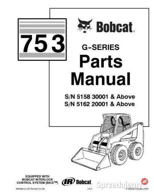 BOBCAT 751 753 G 773 853 Katalog części wysyłka Kielce