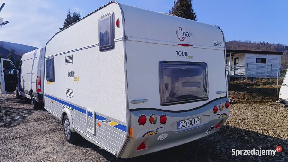 Przyczepa kempingowa campingowa 2007 łóżka Międzybrodzie Bialskie