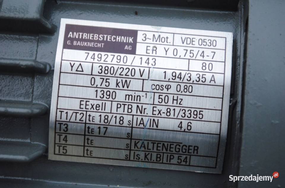 Silnik elektryczny 075kw 1390obrmin ATB