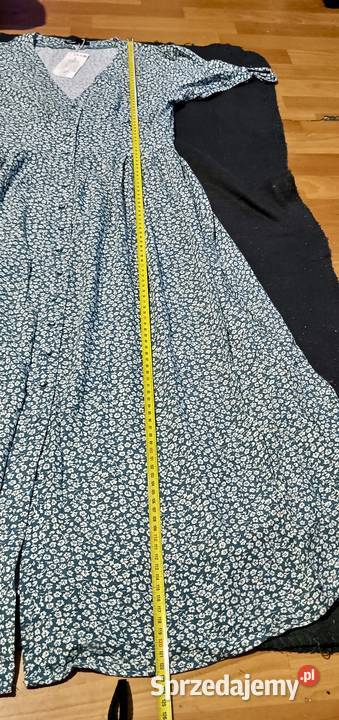 Sukienka w kwiatki Cropp S M niebieski mazowieckie Warszawa