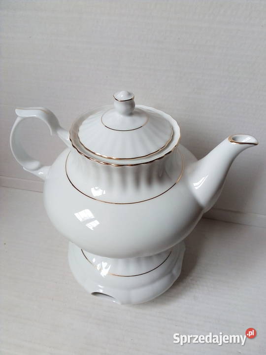 imbryk z podgrzewaczem Iwona złota linia Zastawa stołowa sprzedam