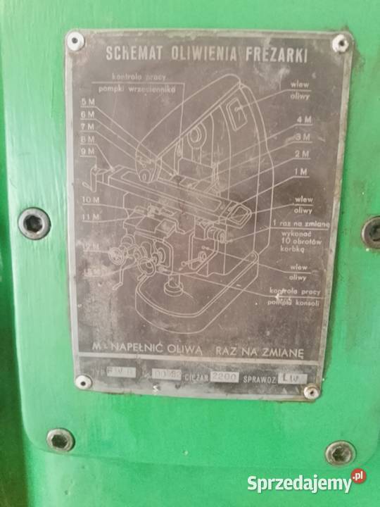 Frezarka uniwersalna FWB 25 JAFO FWC 25 FWD 25 Produkcja Myszków