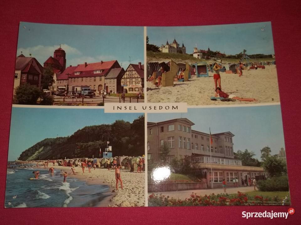 Pocztówka widokówka Insel Usedom Pocztówki i karty telefoniczne Łódź