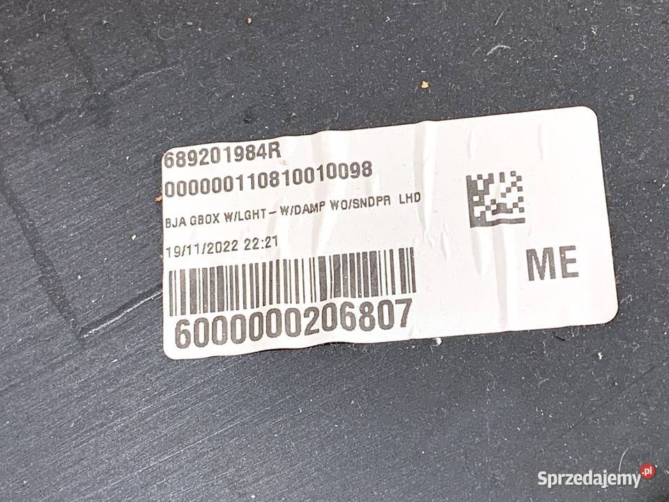 SCHOWEK PASAŻERA RENAULT CLIO V Hatchback PÓŁKA sprzedam