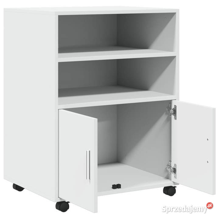 Szafka na kółkach biała 60x48x81 materiał Warszawa