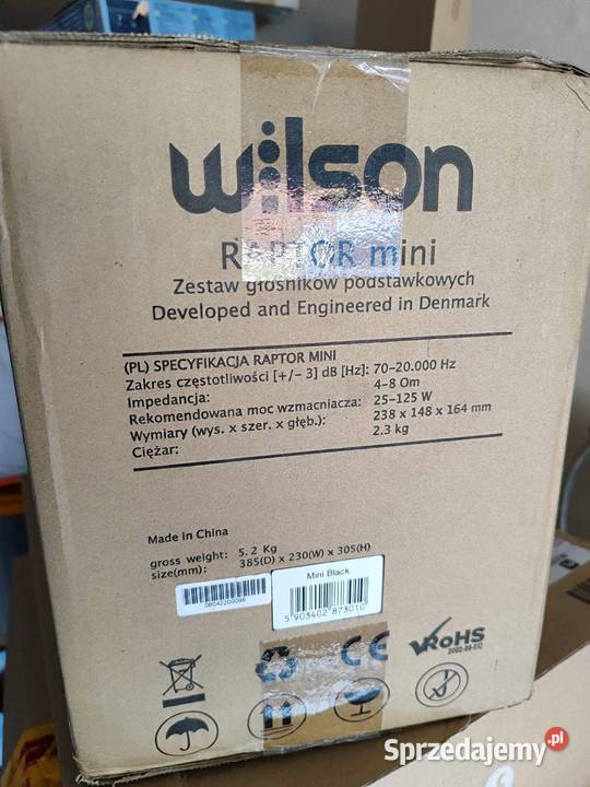 Para kolumn Wilson Raptor Mini 10 lat gwarancji lubuskie Zielona Góra