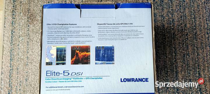 Sprzedam Echosondę Lowrance Elite5 DSI GPS
