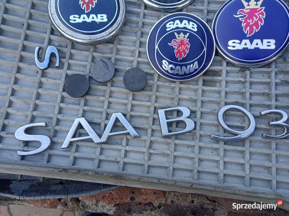Saab 93 95 klamki wewnetrzne emblamat chromowane Stalowa Wola
