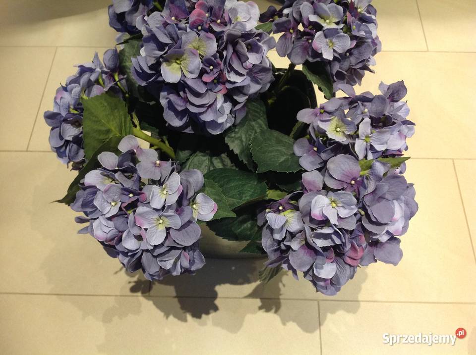 Kwiat Hortensja Sztuczna Cięta 7 Dekoracje i ozdoby Nowa Sól