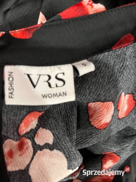 vrs Woman bluzka elegancka ciekawy wzór hit blog czarny Choszczno