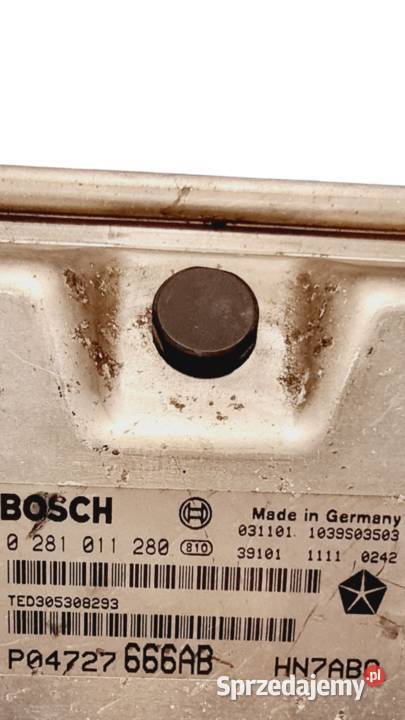 CHRYSLER VOYAGER IV STEROWNIK SILNIKA 0281011280 osobowe Gliwice