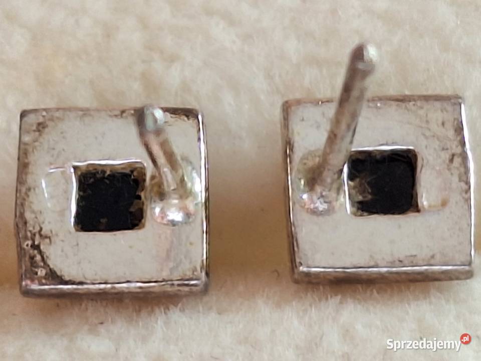 Kolczyki wkrętki sztyfty srebrne pr 925 z pomorskie Gdańsk