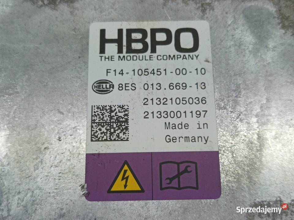 MODUŁ HBPO 8ES01366913 Bmw Seria 5 VII 20172024 Komputery