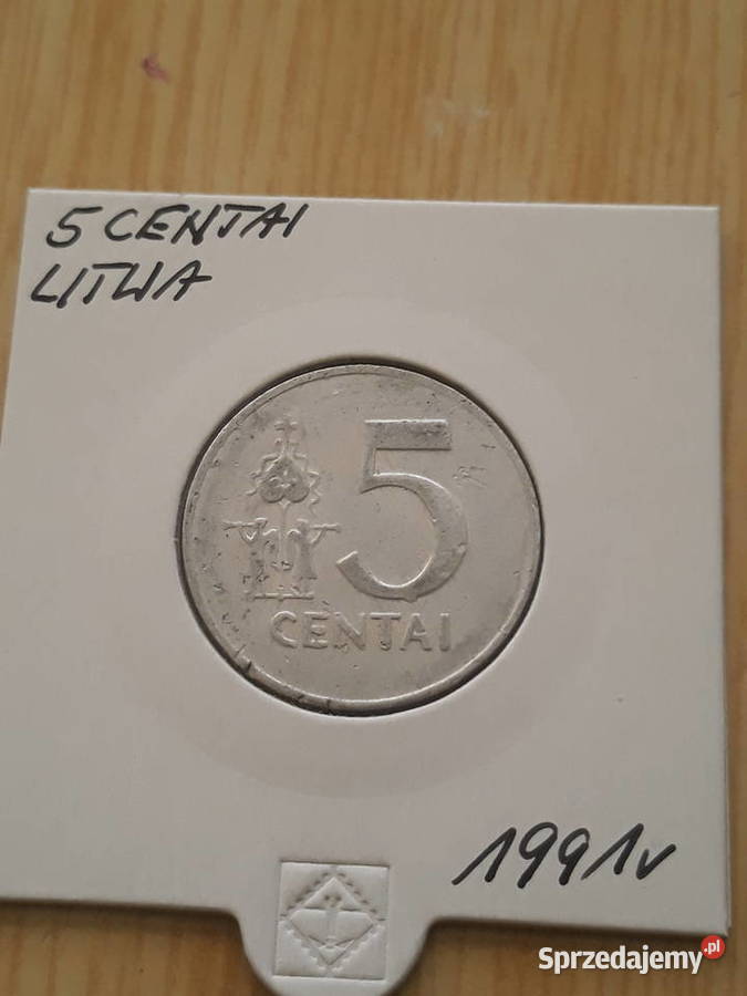 5 Centai Litwa 1991 r Numizmatyka sprzedam