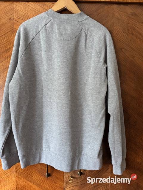Bluza męska szara L gładka z bawełny ze Częstochowa