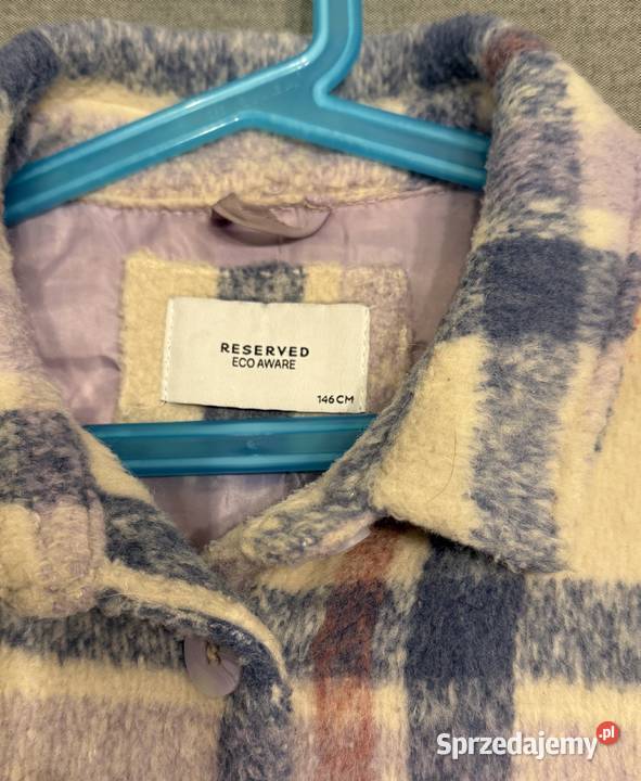 Dziewczęca kurtka koszulowa w kratę Reserved Żyrardów