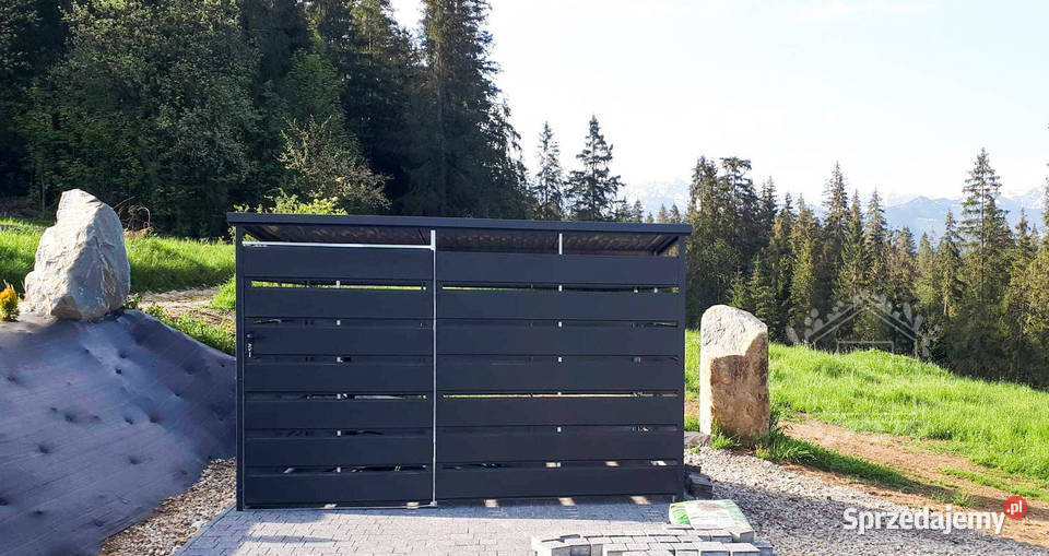 Wiata śmietnikowa spad tył 25x15m Antracyt Ruda Śląska