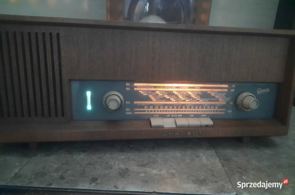 Stare radio radioodbiornik Graetz Chanson lata Tczew